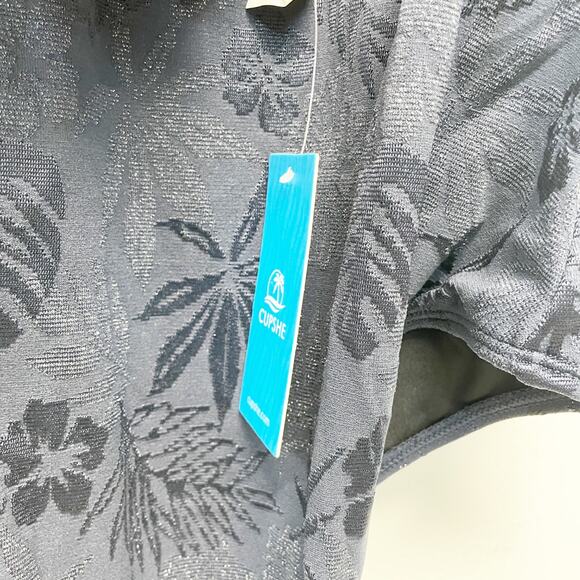 Cupshe Women's Alegría Wrap Front Plunge Cutout One Piece Swimsuit Blue Large - Picture 5 of 7